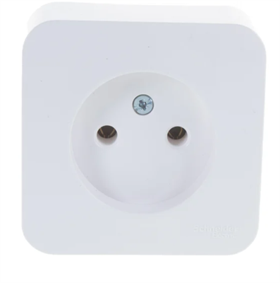 Розетка Systeme Electric BLANCA без заземления, без шторок, 02830962590