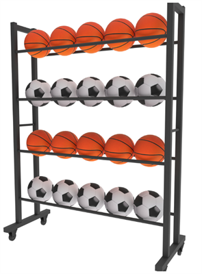 Тележка-стеллаж для мячей на колесиках 0282025