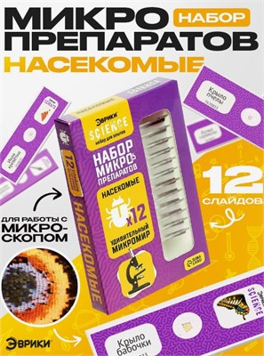 Набор для опытов «Набор микропрепаратов» 0283096600143