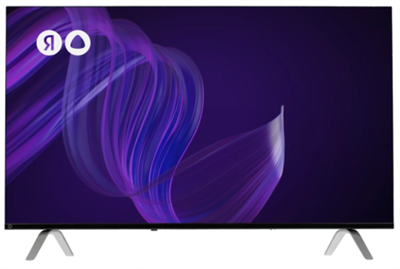 55" (140 см) Телевизор LED Яндекс Умный телевизор с Алисой 4K UltraHD, 3840x2160 0280724