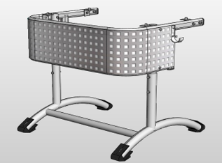 Каркас одноместный без регулировки высоты и угла наклона 02830962813