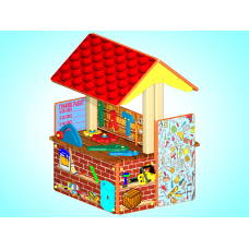 Мастерская двухсторонняя с навесом 02830358