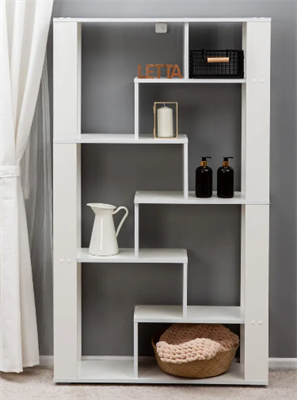 Стеллаж Letta 91.6x157.2x28 см ЛДСП цвет белый нагрузка на полку до 5 кг 0283095873 - фото 1425848