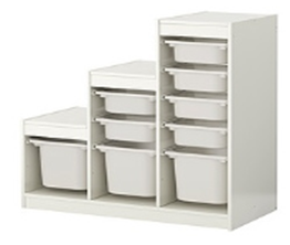 СТЕЛЛАЖ ДЛЯ ХРАНЕНИЯ ЛЕСЕНКА (9 контейнеров) 0283095104