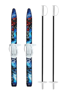 Комплект лыжный детский: лыжи 75 см, палки 75 см 026583 - фото 1426077