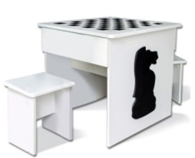 СТОЛ ИГРОВОЙ ШАХМАТЫ С ЯЩИКАМИ И ТАБУРЕТАМИ 02830962741