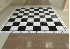 Шахматное поле виниловое 3м*3м для помещения 02830962887