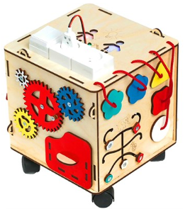 Бизиборд "Бизи-куб + свет" (25х25х25) 0280416