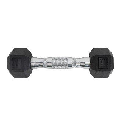 Гантель металлическая TORRES в резиновой оболочке 1 кг. 30670