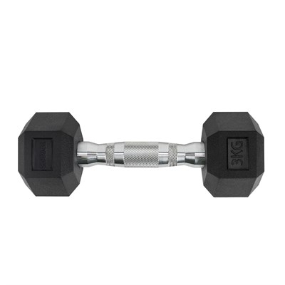 Гантель металлическая TORRES в резиновой оболочке 3 кг. 30681