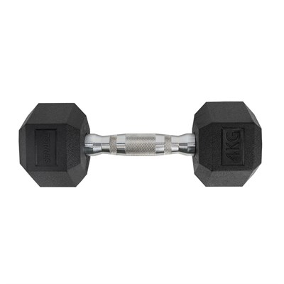 Гантель металлическая TORRES в резиновой оболочке 4 кг. 30684