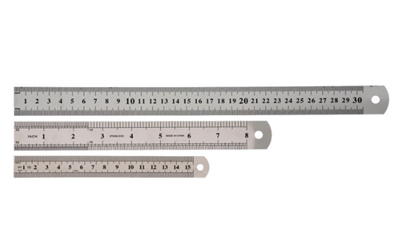 Набор линеек металлических 3 штуки: 15 см, 20 см, 30 см. 0282932