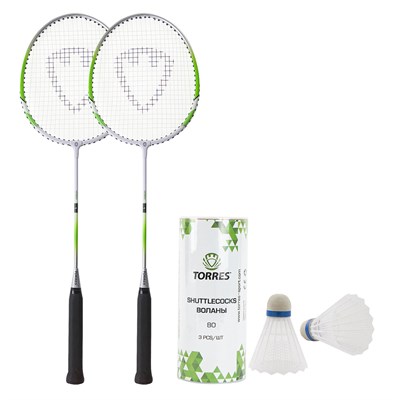 Набор для бадминтона TORRES Hobby, 2 ракетки и 3 волана 32107