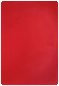 Разделочная доска профессиональная, двусторонняя, 400х300х12 мм, цвет - красный 0281209