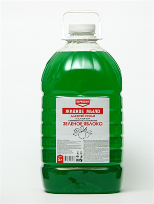 Первоцен Жидкое мыло Зеленое яблоко. 5 л 027511