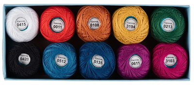 Пряжа "Gamma" Ирис ассорти 100% хлопок 10 х 10 г 82 м 3 м №21 0283095193