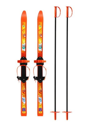 Комплект лыжный детский: лыжи 100 см, палки 100 см 026584 - фото 1427728