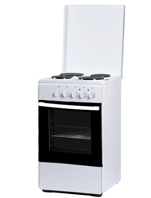 Электрическая плита Flama AE 1409 W, эмаль, металлическая крышка, белый rJp23IG-i7Jp1gaGG8erK2