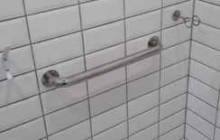 Поручень опорный, труба нерж. сталь Ø38мм, длина 1800 мм. 026805