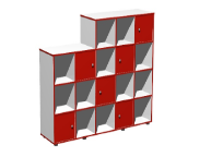 Стеллаж 1600*400*992/1308  на 18 ячеек Точка Роста 0280902