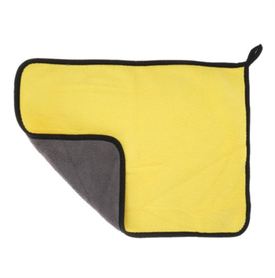 Тряпка CARTAGE, микрофибра, 400 г/м², 30×40 cм, желто-серая 027503