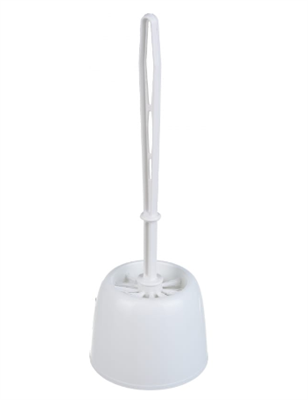 Комплект WC: Ёрш туалетный с подставкой "Эконом" белый 0280258