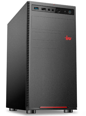 Компьютер iRU Home 310H6SE, Intel Core i3 12100, DDR4 8ГБ, 1ТБ(SSD), Intel UHD Graphics 730, Free DOS, черный 0283095564