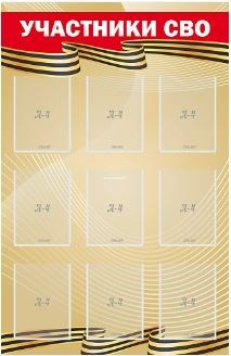 Стенд "Участники СВО" 0281585