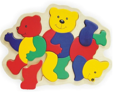 Модель деревянная сборная «Медведи» 027244