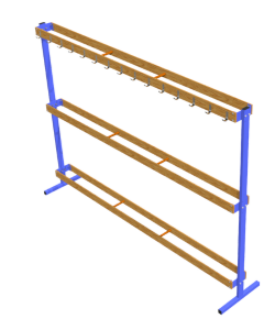 Стеллаж для лыж 2,1х0,5хh1,95м на 30пар двусторонний fpmb1JQahDibgY99ji36M1 - фото 1428891