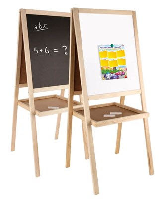 Мольберт детский двухсторонний, доска для рисования 0281422