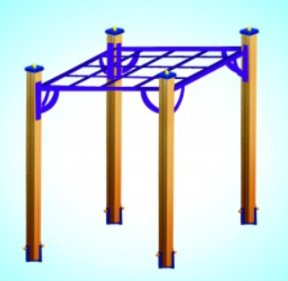 Спортивный комплекс «Паук» на четырех столбах 02829579