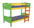 КРОВАТЬ ДВУХЪЯРУСНАЯ МАССИВ ЦВЕТНАЯ 1 00830