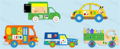 Набор бизибордов Автомобили 02829186