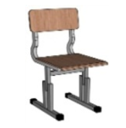 Стул ученический регулируемый - цветное 02829643