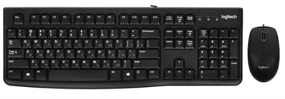 Клавиатура+мышь проводная Logitech 0281409