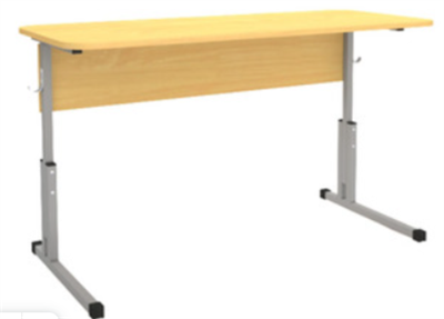 Стол ученический регулируемый по высоте , ЛДСП 16 мм , ПВХ 2 мм , желоб под пенал + эрго вырез. UyxDOyX3hy9wz68XYFR3x0