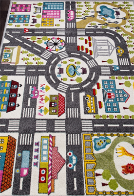 Ковер 3м*4м - дорога (светлый фон) 0281944