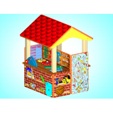 Мастерская двухсторонняя с крышей 02830359