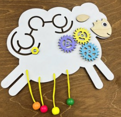 Бизиборд Овечка с лабиринтом (37х31) 0280401