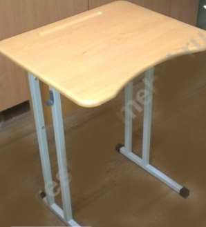 Стол ученический одноместный №3-7 Столешница МДФ эргономичной формы 0281105
