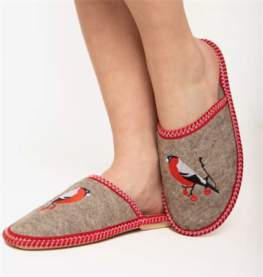 Тапочки домашние войлочные 0282745