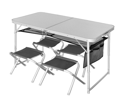 Стол складной + 4 стула 026820