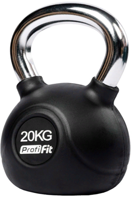 Гиря обрезиненная с хромированной ручкой 20 кг 02125