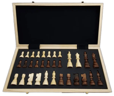 Шахматы магнитные с деревянной доской 40 см. 0282229