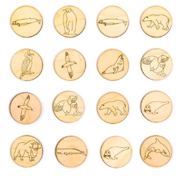 Фишки Зоопарк (акс) (16 шт.) 027880 - фото 1430485