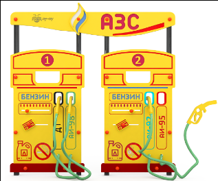 Учебно-игровой макет "Заправка АЗС" стационарный 0283095958 - фото 1430517