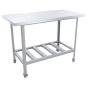 Стол разделочный 1000х600 мм полка-сплошная (нерж) 0282248