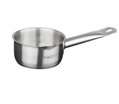 Ковш КАТУНЬ Общепит 2,1 л,18х9см, нерж.,тройное дно,индукция, с мерной шкалой 026968