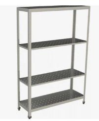 Стеллаж полочный перфорированный нерж. 1800х1200х400 0283096111